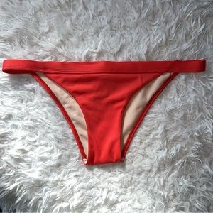 Red bikini bottoms
